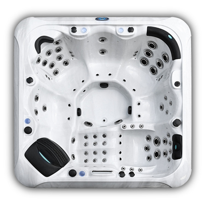 6 Kursi Rumah Tangga Pearl White Whirlpool Spa Bathtub Outdoor Hot Tubs