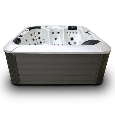 Acrylic Massage Therapy Hot Tub Spa Jacuzzi Tub Untuk Relaksasi Luar Ruangan 5 Orang