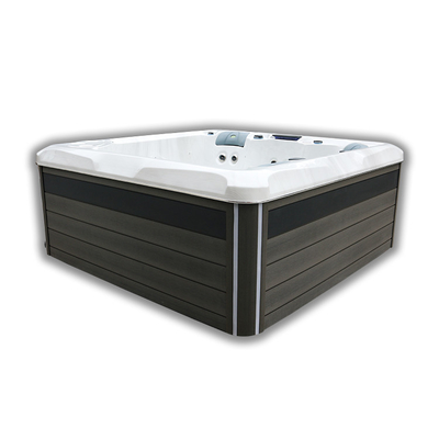 Spa Pijat Hidro Luar Ruangan Nyaman Hot Tub Whirlpool Bathtub Dengan 5 Kursi