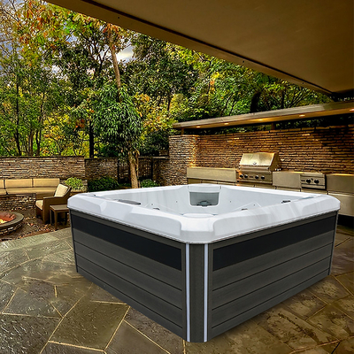 M-360D Outdoor American Acrylic Massage Spa Tub dengan Fungsi Jacuzzi untuk 5 Orang