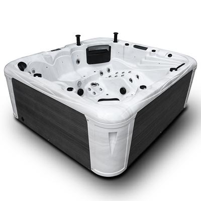 Extra Large Acrylic 6 People Spa Hot Tub Whirlpools Bathtub Dengan 93 Jet