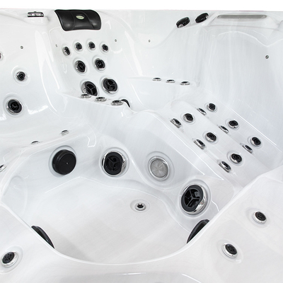 6 Orang Akrilik Whirlpool Luar Ruangan Hydro Massage Bathtub Spa Hot Tubs