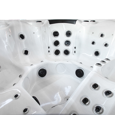 6 Orang Akrilik Whirlpool Luar Ruangan Hydro Massage Bathtub Spa Hot Tubs