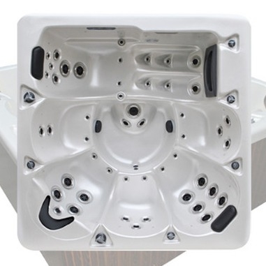 6 People Leisure Spa Hot Tub Outdoor Spa Dengan Lampu Led Bawah Air