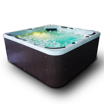 Pearl White 6 Kursi Rumah Tangga Pijat Bathtub Spa Hydropool Bathtub Spa Besar