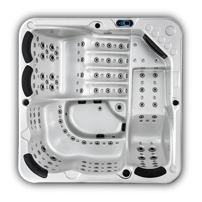 Pearl White 6 Kursi Rumah Tangga Pijat Bathtub Spa Hydropool Bathtub Spa Besar