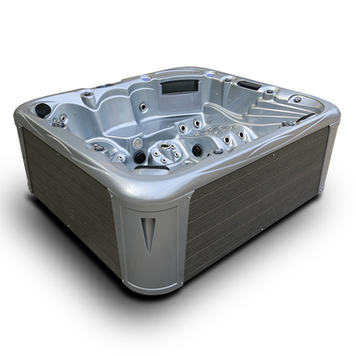 Akrilik Whirlpool SAA Bathtub Luar Ruangan Pijat Spa Tub 83 Jets Untuk 6 Orang