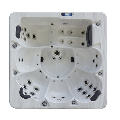 Balboa Acrylic 6 Orang Whirlpool Hot Tub Dengan Lampu Led Bawah Air Untuk Keluarga Dan Teman