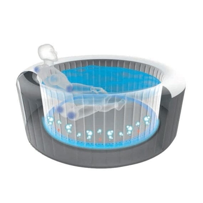 Bak Mandi Air Panas Tiup yang Disesuaikan Dengan Penutup Isolasi Bak Mandi Air Panas Inflatable