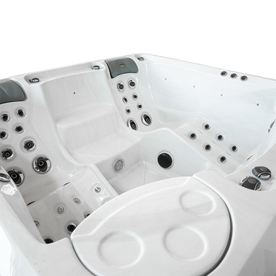 4 Orang Outdoor Whirlpool Pijat Bathtub Hot Tub Home Garden Spa Tub