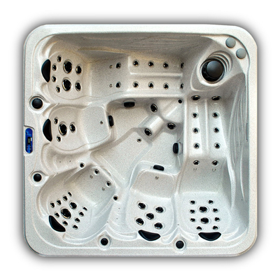 Akrilik 5 Orang Whirlpool Hot Tub Outdoor Spa Tub Dengan Pijat