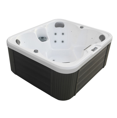 3KW Square 4 Kursi Whirlpool Spa Bathtub Pijat Hot Tub Hidroterapi Spa Luar Ruangan