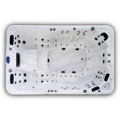 Acrylic Outdoor Swim Spa Pool Tak Berujung Kolam Renang Jacuzzi Outdoor SPA