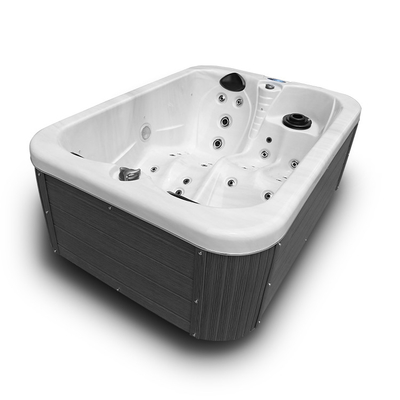 Hot Tub Spa Pusaran Air Luar Ruangan Gaya Baru Dengan Lounge yang Dapat Dibalik