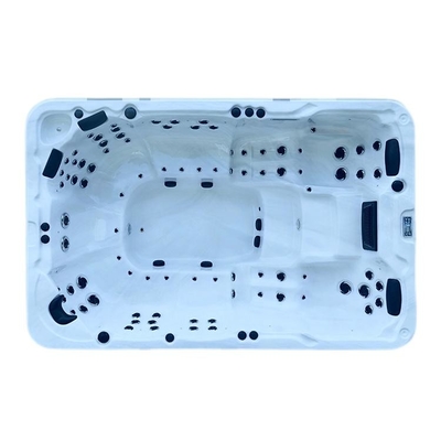Luxury 8 Kursi Balboa Acrylic Whirlpool Swim Spa Pijat Luar Ruangan Kolam Renang Tak Berujung