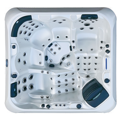 M-780D 5 Orang Hot Tub Acrylic Marmer Putih Sistem Kontrol Balboa Bathtub Pijat Whirlpool