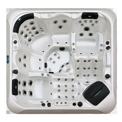 M-780D 5 Orang Hot Tub Acrylic Marmer Putih Sistem Kontrol Balboa Bathtub Pijat Whirlpool