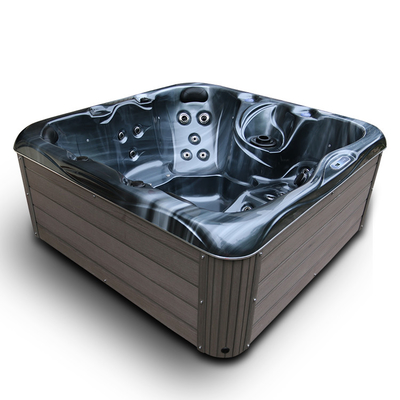 Bathtub Spa Luar Ruangan 4 Orang yang Disesuaikan, Spa Desain Eropa Berdiri Bebas