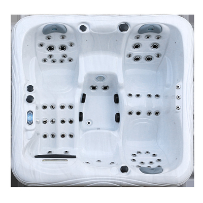 Jacuzzi Luar Ruang Acrylic Massage Spa Bak mandi untuk 4 Orang untuk hidroterapi relaksasi