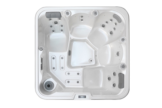 E-371S 2M * 2M Pearl White acrylic Pijat bak air panas untuk jacuzzi luar ruangan