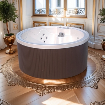 Bak Mandi Spa Akrilik Portable Whirlpool Pijat Hidroterapi Bak Mandi Air Panas Dengan Sistem Pemanasan