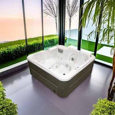 Acrylic Whirlpool Spa Tub 6 Orang Outdoor Massage Hot Tub untuk pesta keluarga