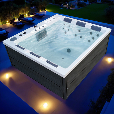 Custom Acrylic Massage Bathtub SPA Pool Keluarga tabung air panas hemat energi dan anti beku