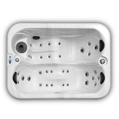 Acrylic 2 Orang Hot Tub Whirlpool Massage Garden Spa Tub Dengan Lampu Led