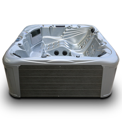 Akrilik Whirlpool SAA Bathtub Luar Ruangan Pijat Spa Tub 83 Jets Untuk 6 Orang