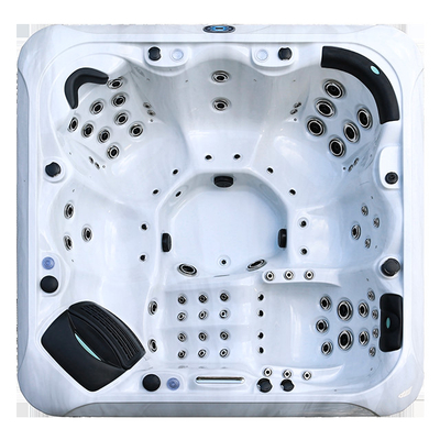6 Orang Akrilik Whirlpool Luar Ruangan Hydro Massage Bathtub Spa Hot Tubs