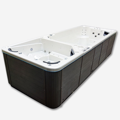 Luxury Rectangular 10 Orang Big Swim Spa Outdoor Whirlpool Hot Tub
